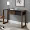 Walker Edison 46" Dark Walnut/Solid Black Fluted Drawer Writing Desk